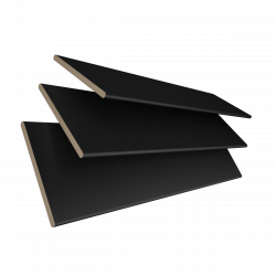Sunwood Carbon Black 25-35-50mm Wooden Blinds